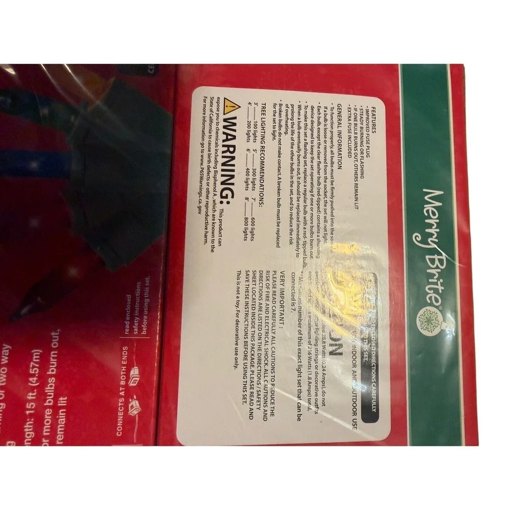 Merry Brite Mini Lights 8pk Multicolor 420ct Green Wire New Indoor Outdoor 15ft